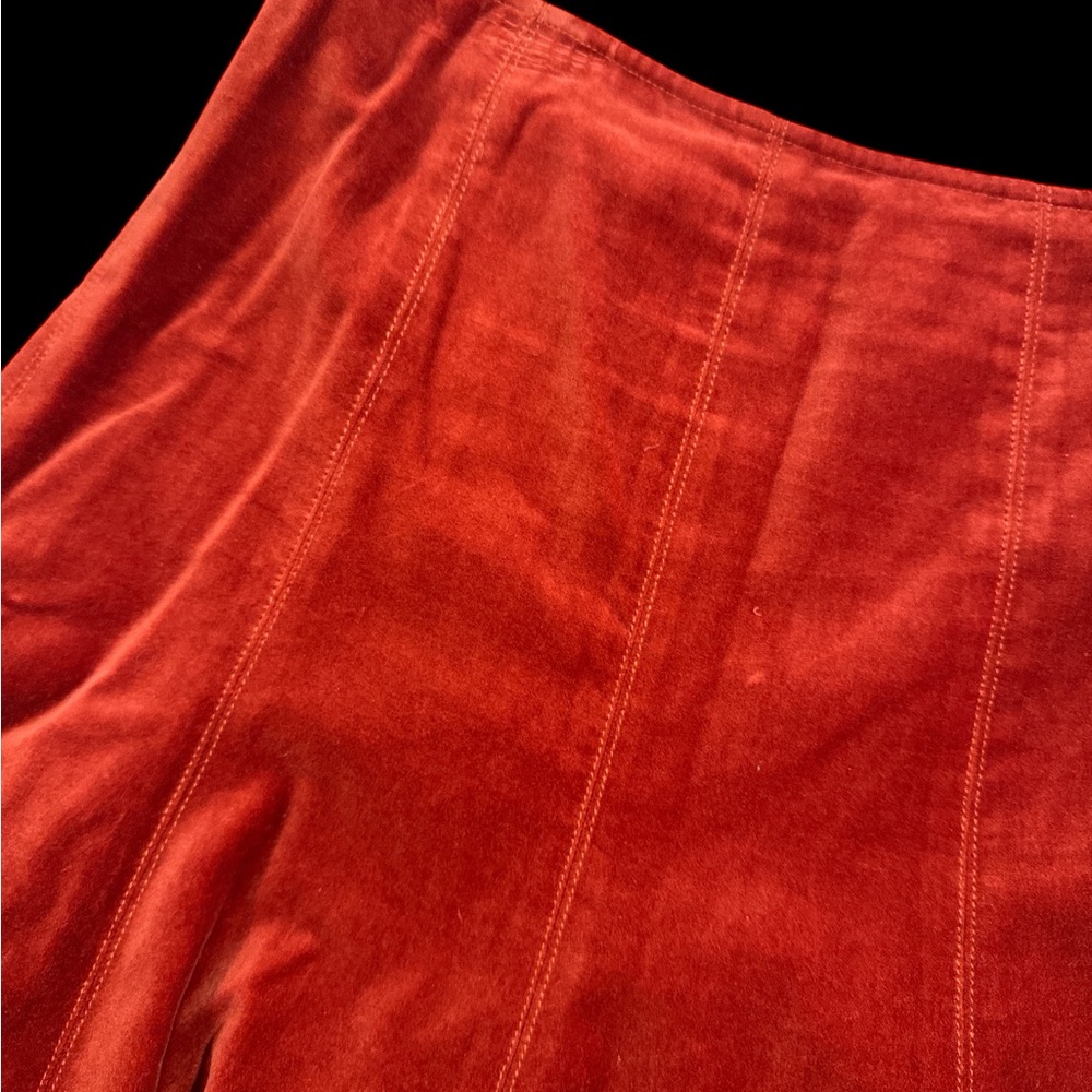 Vintage Sundance Burnt Orange Velvet Skirt SO5017 - Picture 2 of 2